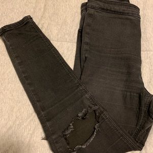 Top shop Joni jeans with knee rip